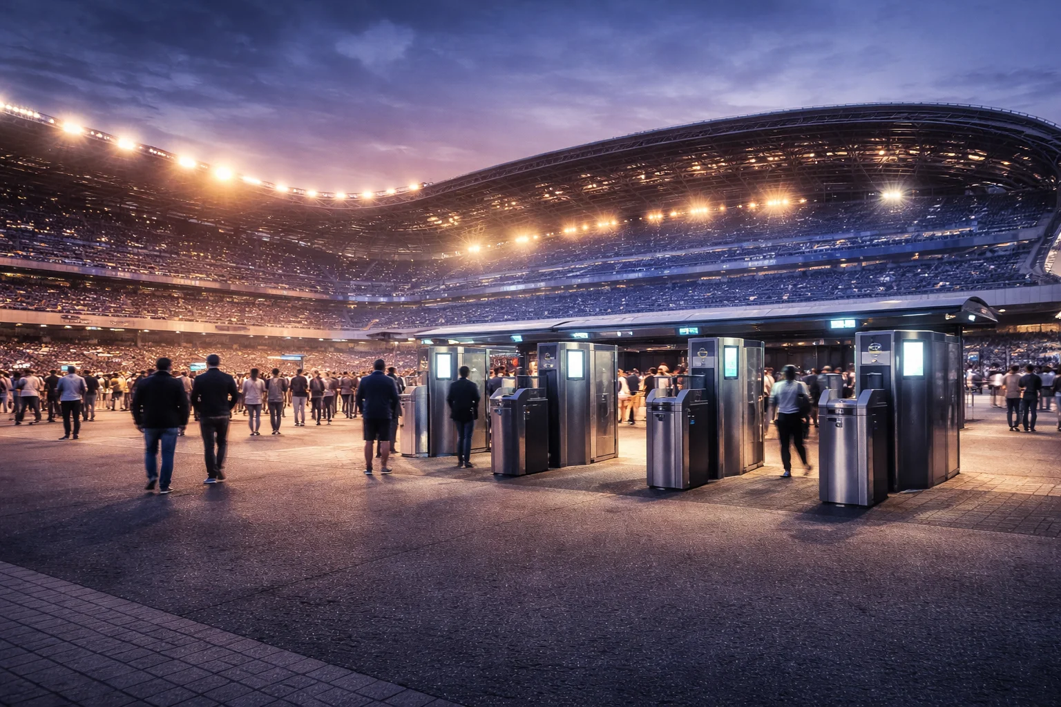 Zutrittskontrolle für Stadien und Events